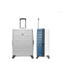 Lot de 3 valises rigides 367 Extensible 55, 66 et 77 cm Blanc/Bleu