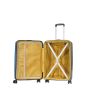 Lot de 3 valises rigides 367 Extensible 55, 66 et 77 cm Blanc/Noir