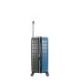 Lot de 3 valises rigides 367 Extensible 55, 66 et 77 cm Blanc/Noir