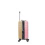 Lot de 3 valises rigides 367 Extensible 55, 66 et 77 cm Fuchsia/Taupe