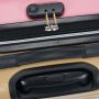 Lot de 3 valises rigides 367 Extensible 55, 66 et 77 cm Fuchsia/Taupe