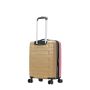 Lot de 3 valises rigides 367 Extensible 55, 66 et 77 cm Fuchsia/Taupe