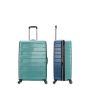 Lot de 3 valises rigides 367 Extensible 55, 66 et 77 cm Menthe/Bleu