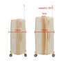 Lot de 3 valises rigides 59103 Extensibles 55, 66 et 76 cm Champagne