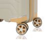 Lot de 3 valises rigides 59103 Extensibles 55, 66 et 76 cm Champagne