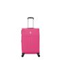 Lot de 3 valises souples 2105 Extensible 55, 66 et 77 cm Fuchsia