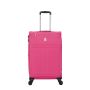 Lot de 3 valises souples 2105 Extensible 55, 66 et 77 cm Fuchsia