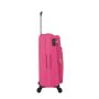 Lot de 3 valises souples 2105 Extensible 55, 66 et 77 cm Fuchsia