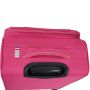 Lot de 3 valises souples 2105 Extensible 55, 66 et 77 cm Fuchsia