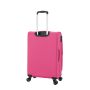 Lot de 3 valises souples 2105 Extensible 55, 66 et 77 cm Fuchsia