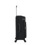 Lot de 3 valises souples 2105 Extensible 55, 66 et 77 cm Noir