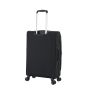 Lot de 3 valises souples 2105 Extensible 55, 66 et 77 cm Noir