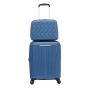 Lot de 3 valises rigides extensibles + vanity 2133 55, 66 et 77 cm Bleu