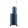 Lot de 3 valises rigides extensibles + vanity 2133 55, 66 et 77 cm Bleu