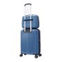 Lot de 3 valises rigides extensibles + vanity 2133 55, 66 et 77 cm Bleu