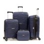 Lot de 3 valises rigides extensibles + vanity PP335 55, 67 et 75 cm Marine
