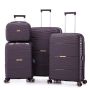 Lot de 3 valises rigides extensibles + vanity PP335 55, 67 et 75 cm Violet