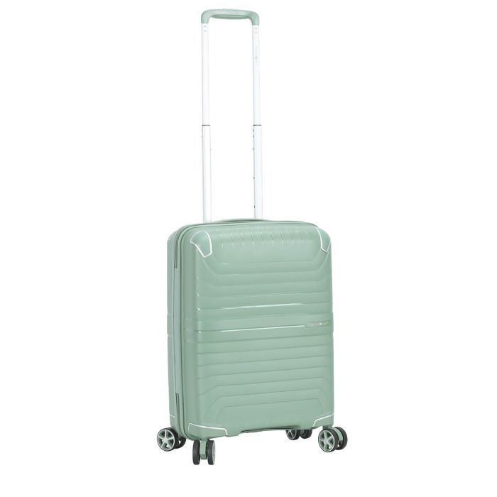 Valise cabine rigide 59103 55 cm Silver green