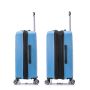 Lot de 3 valises rigides 350 Extensible 55, 66 et 76 cm Bleu