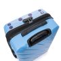 Lot de 3 valises rigides 350 Extensible 55, 66 et 76 cm Bleu
