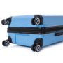 Lot de 3 valises rigides 350 Extensible 55, 66 et 76 cm Bleu