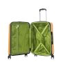 Lot de 3 valises rigides 350 Extensible 55, 66 et 76 cm Moutarde