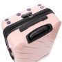 Lot de 3 valises rigides 350 Extensible 55, 66 et 76 cm Rose Gold
