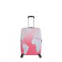 Lot de 3 valises rigides 380 Extensible 55, 66 et 76 cm Map Rose