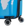Lot de 3 valises rigides 380 Extensible 55, 66 et 76 cm Map Vert/Bleu