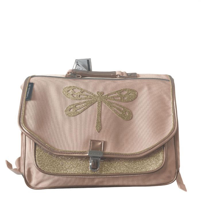 Cartable Libellule Rose 38 cm Rose