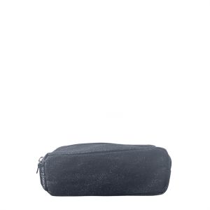 Trousse Double Paillettes Marine 21 cm Bleu