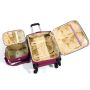 Lot valise cabine + vanity souple 2102 Magenta