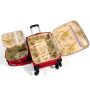 Lot valise cabine + vanity souple 2102 Rouge
