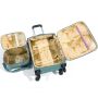 Lot valise cabine + vanity souple 2102 Menthe