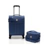 Lot valise cabine + vanity souple 2102 Marine