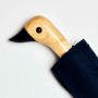 Parapluie pliant poignée tête de canard 113 cm de diamètre Marine