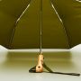Parapluie pliant poignée tête de canard 113 cm de diamètre Olive