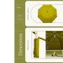 Parapluie pliant poignée tête de canard 113 cm de diamètre Olive