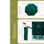 Parapluie pliant poignée tête de canard 113 cm de diamètre Vert Forêt