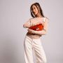 Sac banane Olivia 32 cm Velours Brique