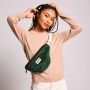 Sac banane Olivia 32 cm Velours Sapin