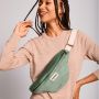 Sac banane Olivia 32 cm Velours Vert d'Eau