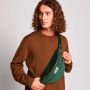 Sac banane Sasha 37 cm Velours Sapin