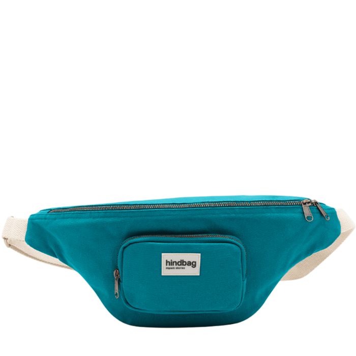 Sac banane XL Sofia 43cm Bleu Paon