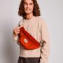 Sac banane XL Sofia 43cm Velours Brique