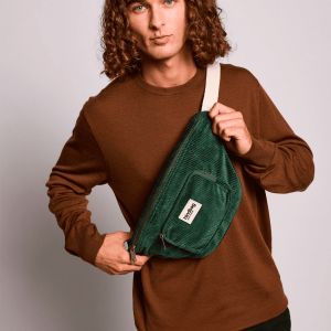 Sac banane XL Sofia 43cm Velours Sapin