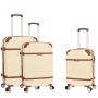 Lot de 3 valises rigides 52303 Extensibles 55, 65 et 75 cm Milky