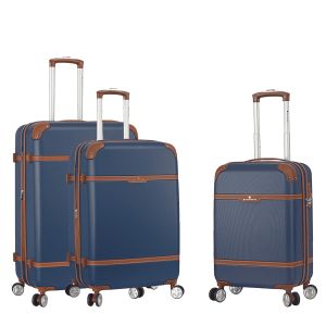 Lot de 3 valises rigides 52303 Extensibles 55, 65 et 75 cm Navy