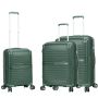 Lot de 3 valises rigides 59103 Extensibles 55, 66 et 76 cm Dark green