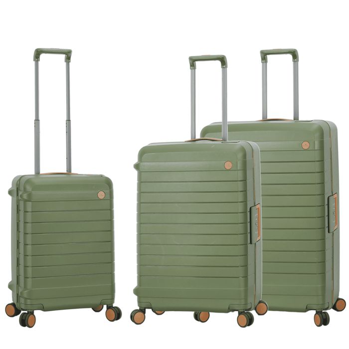 Lot de 3 valises rigides 57203 55, 68 et 77 cm Olive